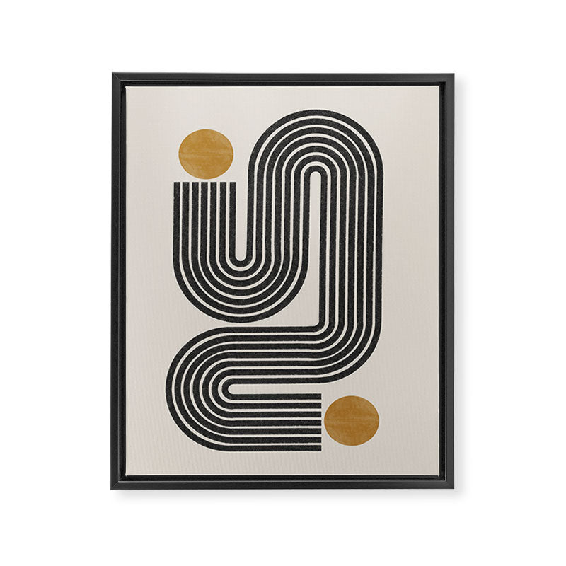 Mid Century Modern Line Framed Canvas Print Gallery Image 6