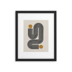 Mid Century Modern Line Framed Art Print Gallery Image 5