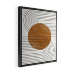 Mid Century Modern Minimalist Balance Framed Canvas Print Gallery Image 2