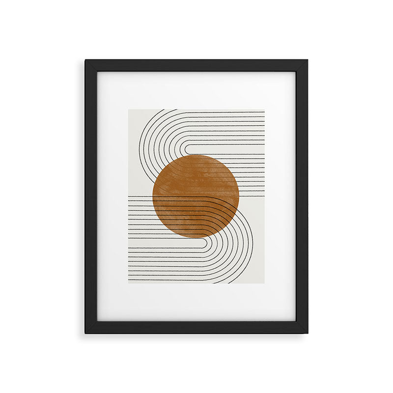 Mid Century Modern Minimalist Balance Framed Art Print Gallery Image 4