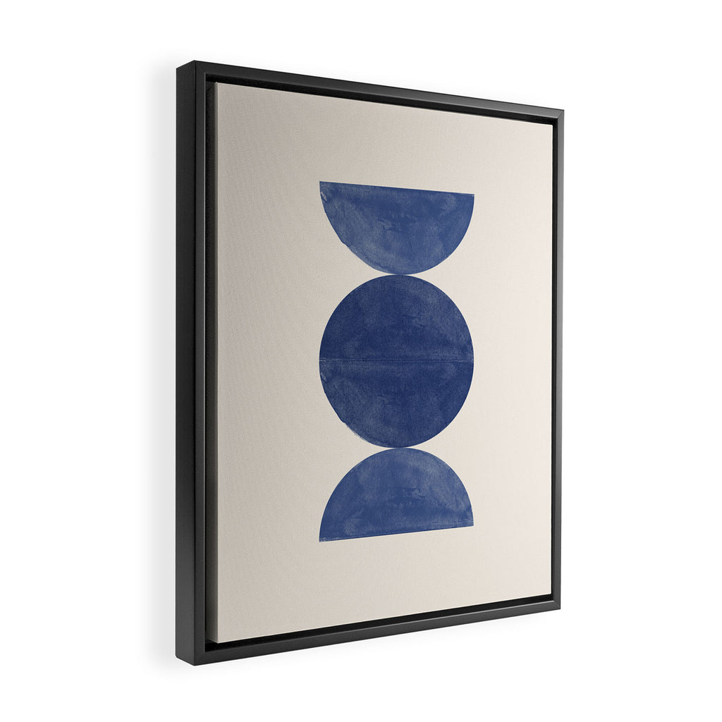 Mid Century Modern Minimalist  Framed Canvas Print Gallery Image 2