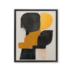  Mid Century Modern Organic Framed Canvas Print Gallery Image 6