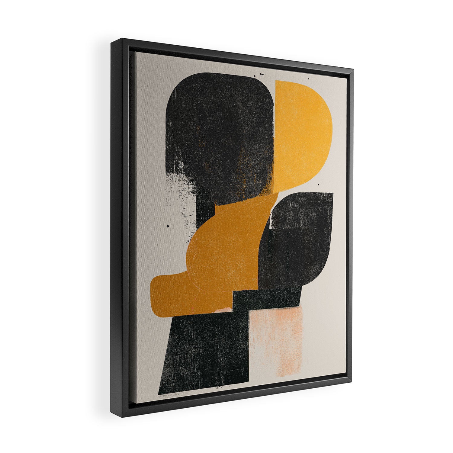  Mid Century Modern Organic Framed Canvas Print Gallery Image 2