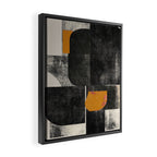 Mid Century Modern Shapes Framed Canvas Print Gallery Image 2