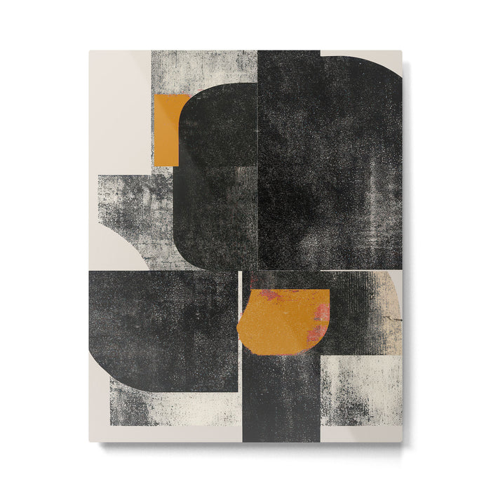 Mid Century Modern Shapes Metal Print Gallery Image 1