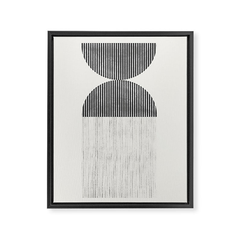 Mid Century Paper Graphic_01 Framed Canvas Print Gallery Image 6