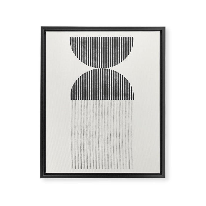 Mid Century Paper Graphic_01 Framed Canvas Print Gallery Image 1