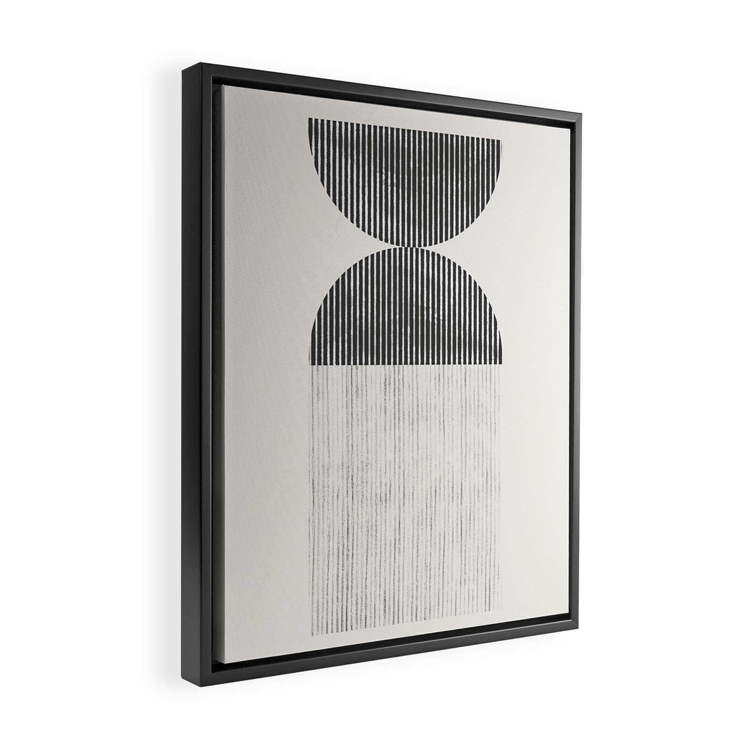 Mid Century Paper Graphic_01 Framed Canvas Print Gallery Image 2