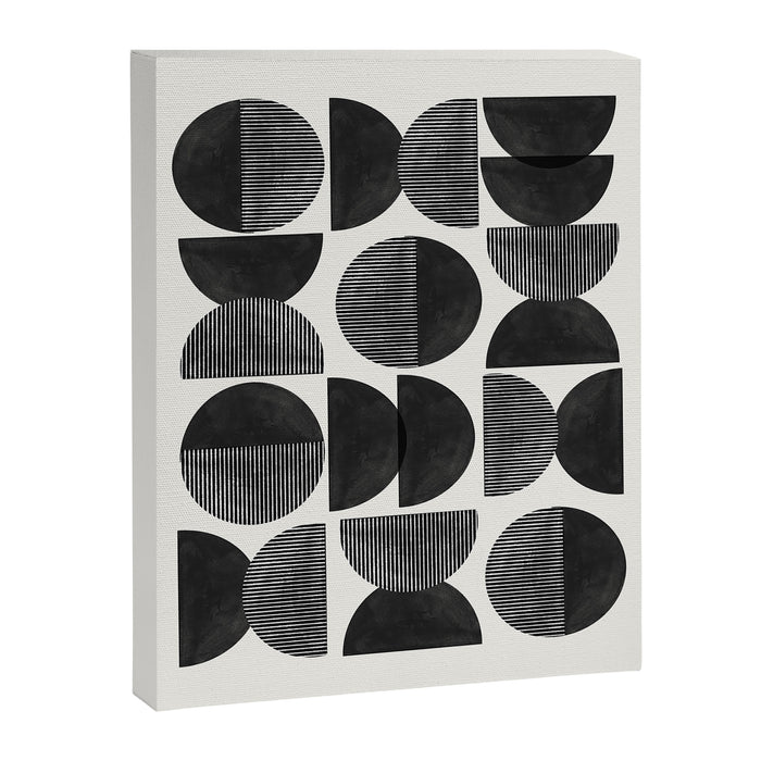Mid Century, Retro Geometric Art Canvas Print Gallery Image 1