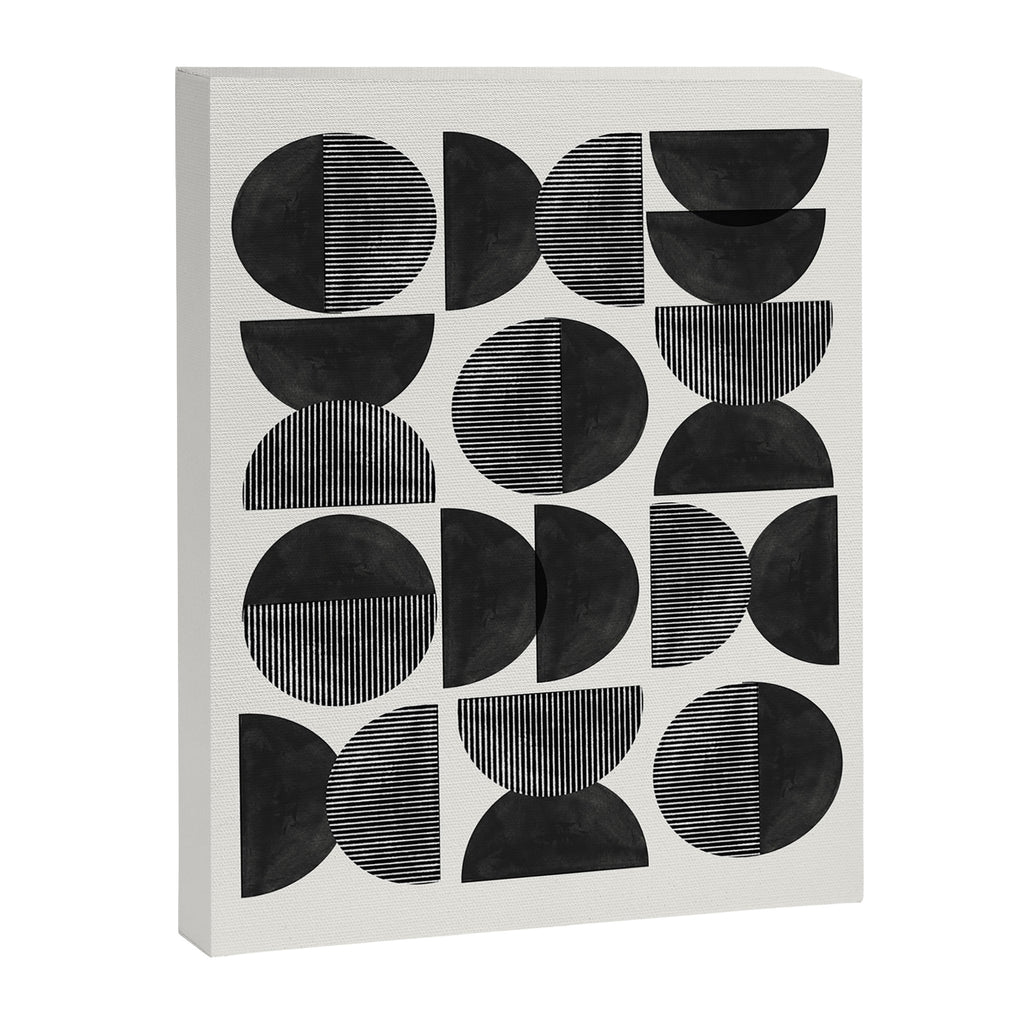 Mid Century, Retro Geometric Art Canvas Print Gallery Image 6