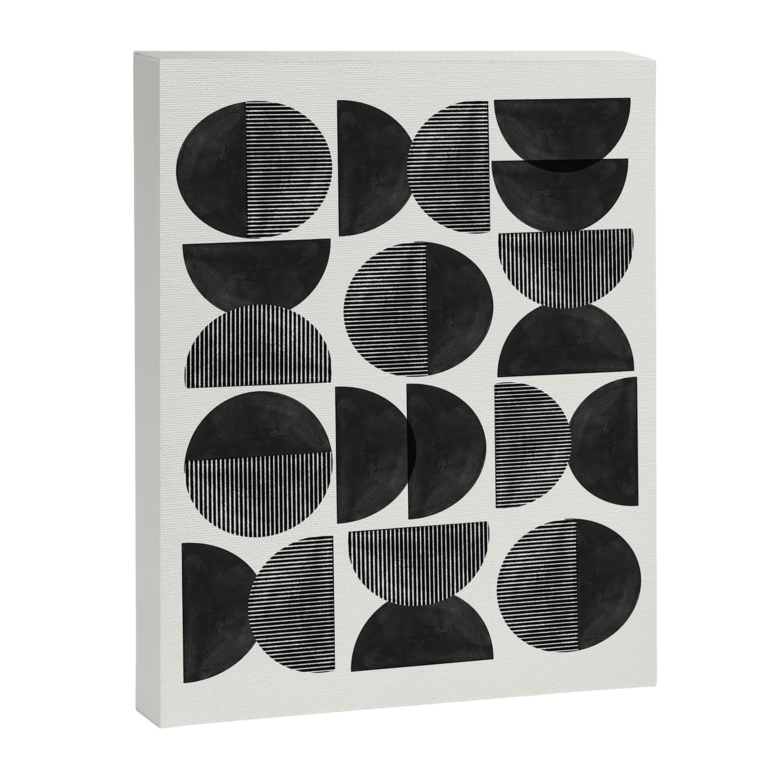 Mid Century, Retro Geometric Art Canvas Print Gallery Image 6