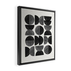 Mid Century, Retro Geometric Art Framed Canvas Print Gallery Image 2