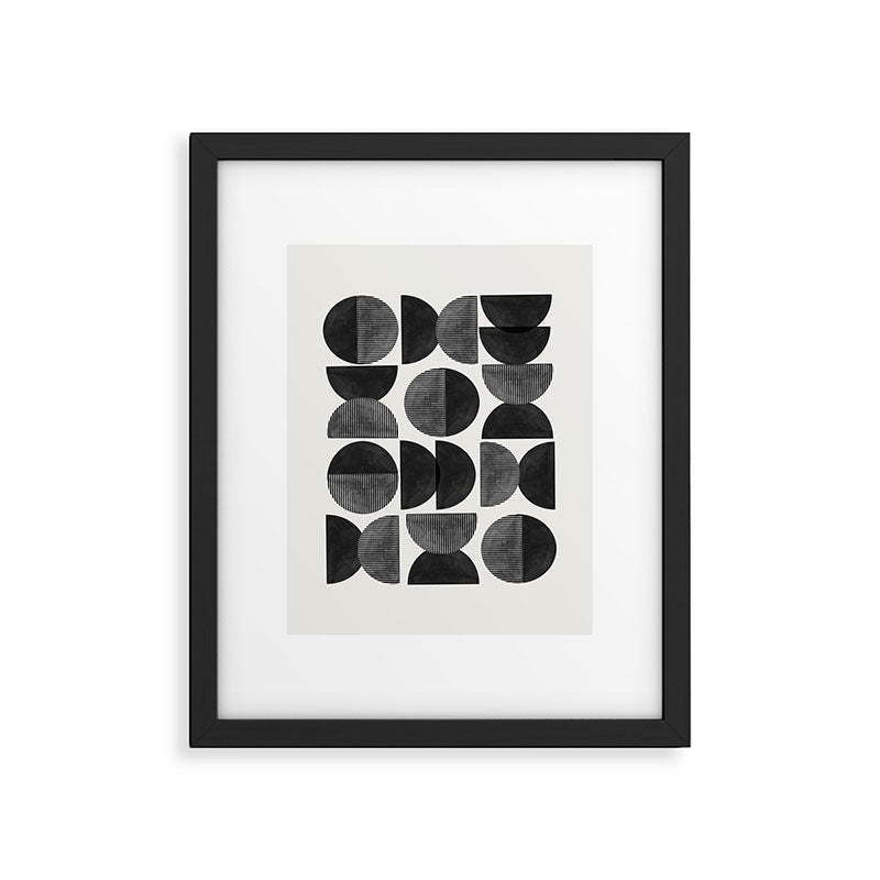 Mid Century, Retro Geometric Art Framed Art Print Gallery Image 5
