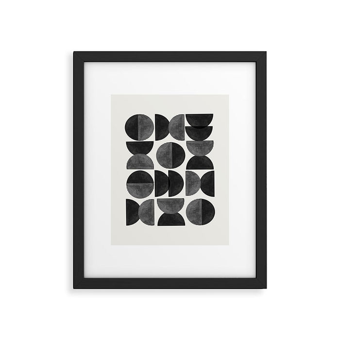 Mid Century, Retro Geometric Art Framed Art Print Gallery Image 1