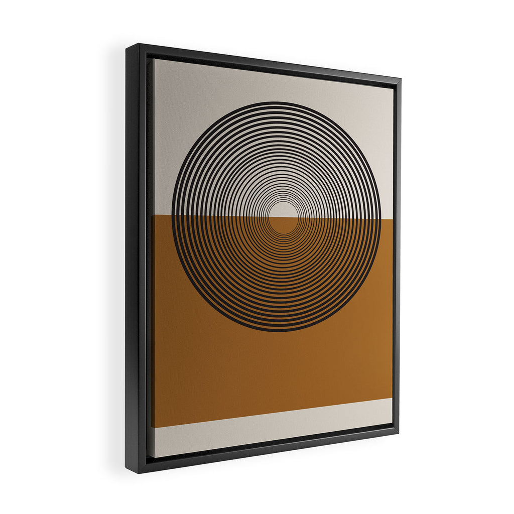 Mid Century Style, Retro  Framed Canvas Print Gallery Image 2
