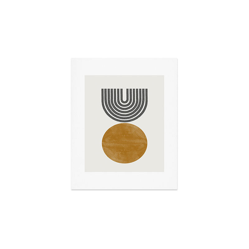 Mid Century Sun Rainbow Art Print Gallery Image 1