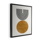 Mid Century Sun Rainbow Framed Canvas Print Gallery Image 2