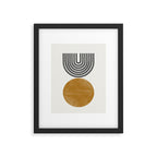 Mid Century Sun Rainbow Framed Art Print Gallery Image 5