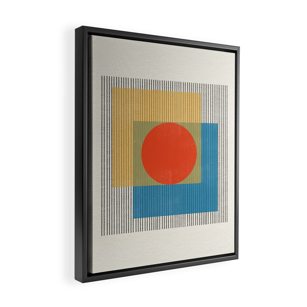 Midcentury Modern Object 03 Framed Canvas Print Gallery Image 2