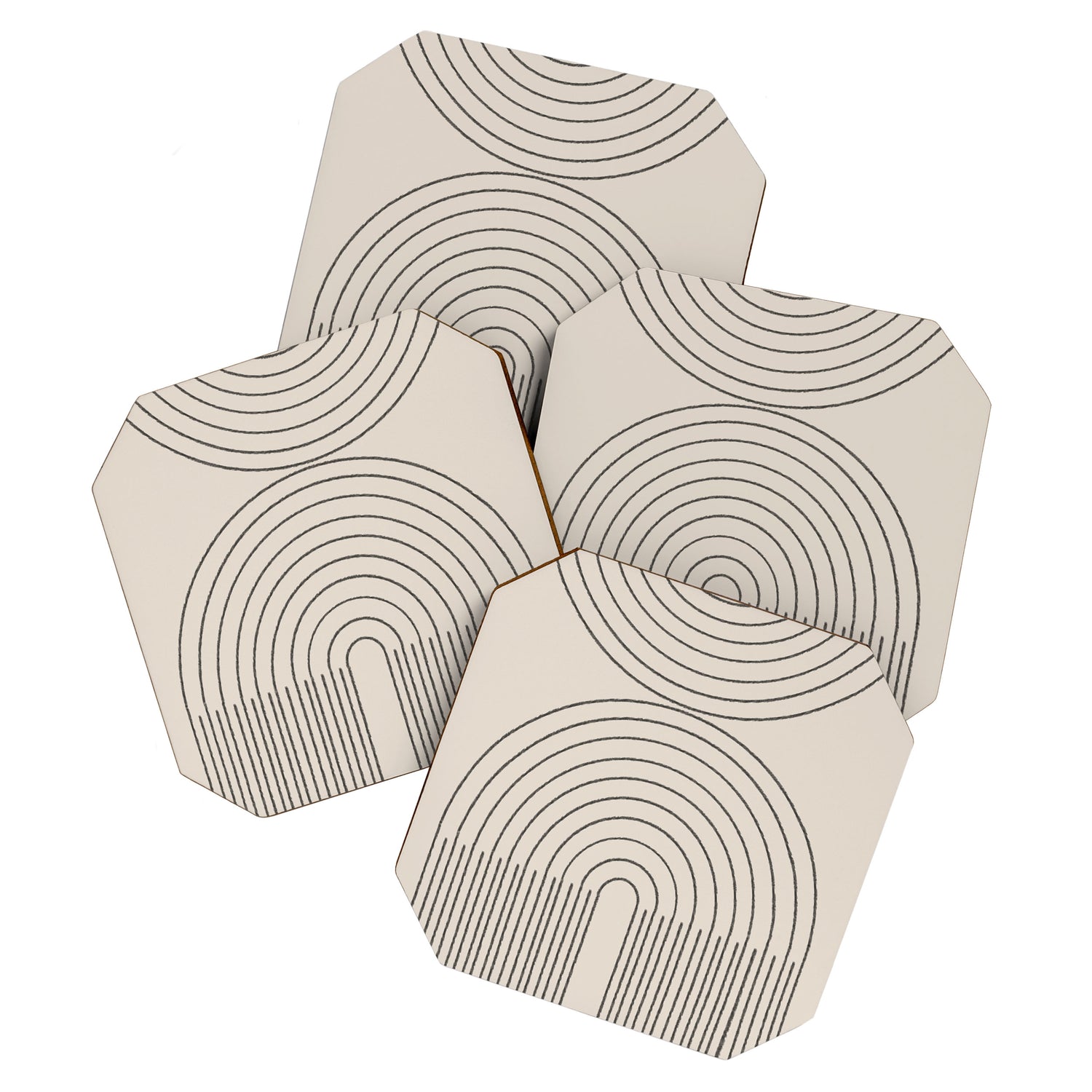 Minimal Line, Arch Modern Coaster Gallery Image 1