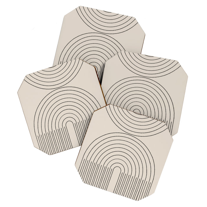 Minimal Line, Arch Modern Coaster Gallery Image 1