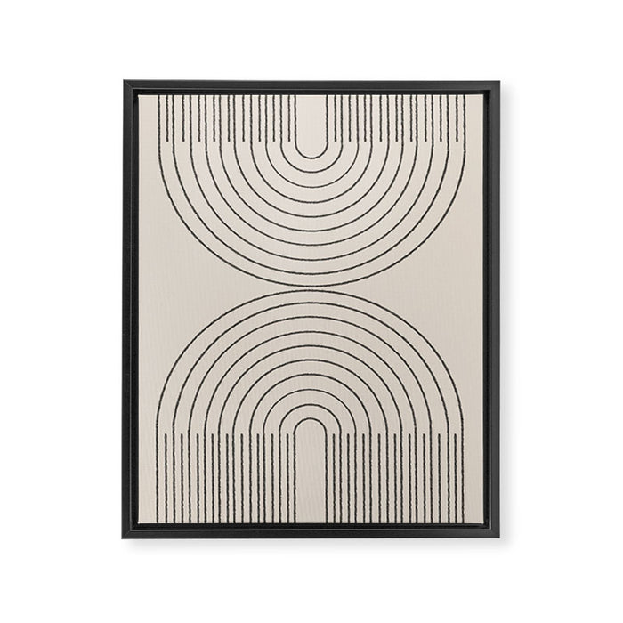 Minimal Line, Arch Modern Framed Canvas Print Gallery Image 1