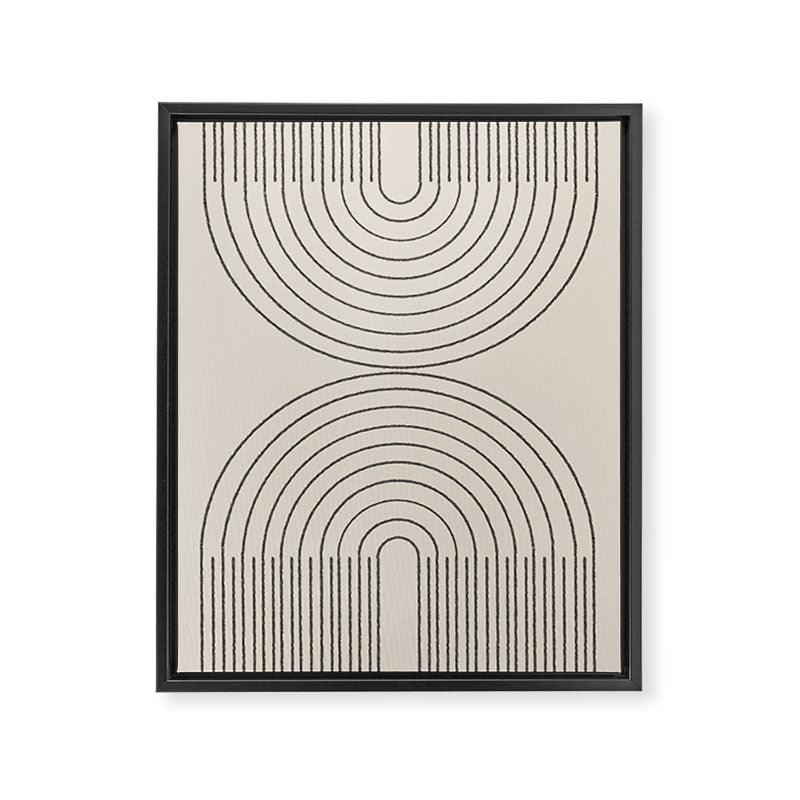 Minimal Line, Arch Modern Framed Canvas Print Gallery Image 6