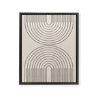 Minimal Line, Arch Modern Framed Canvas Print Gallery Image 6