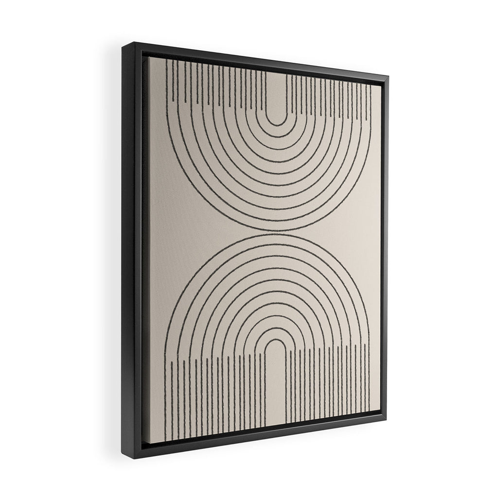 Minimal Line, Arch Modern Framed Canvas Print Gallery Image 2