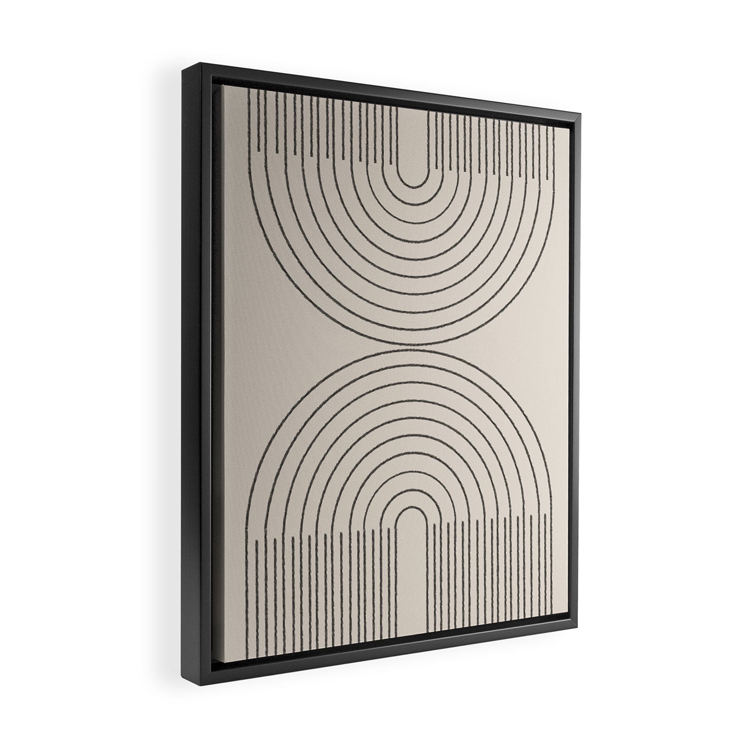 Minimal Line, Arch Modern Framed Canvas Print Gallery Image 2