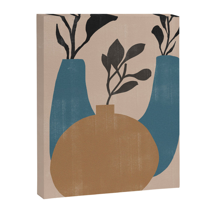 Minimal Vases No.2 Canvas Print Gallery Image 1