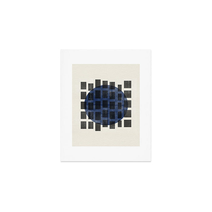 Minimalist Japandi Object Blue No.05 Art Print Gallery Image 1