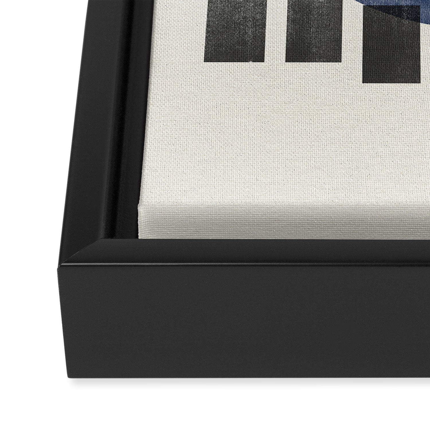 Minimalist Japandi Object Blue No.05 Framed Canvas Print Gallery Image 3