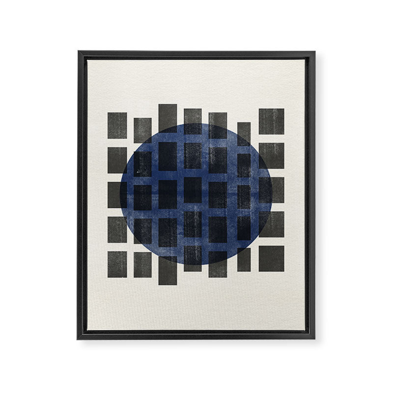 Minimalist Japandi Object Blue No.05 Framed Canvas Print Gallery Image 8