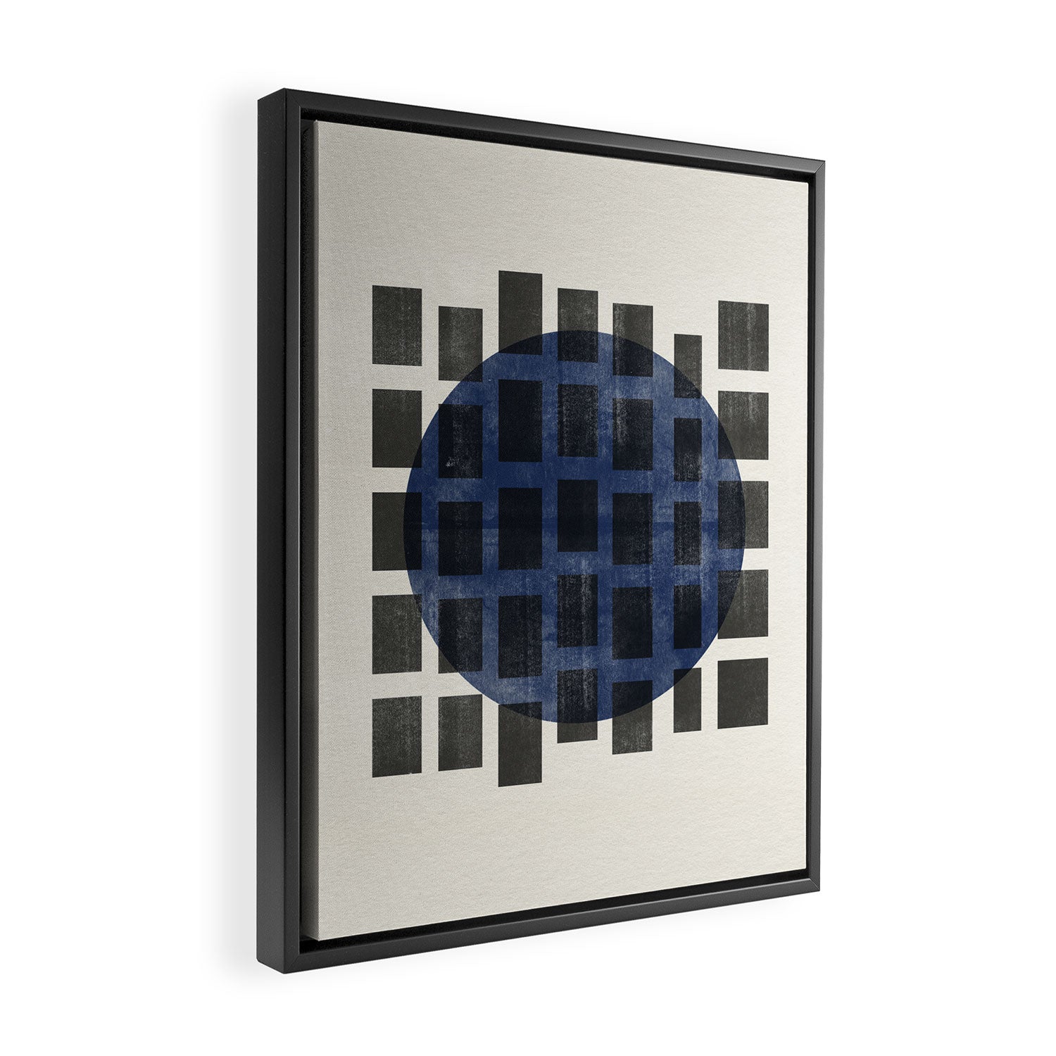 Minimalist Japandi Object Blue No.05 Framed Canvas Print Gallery Image 2