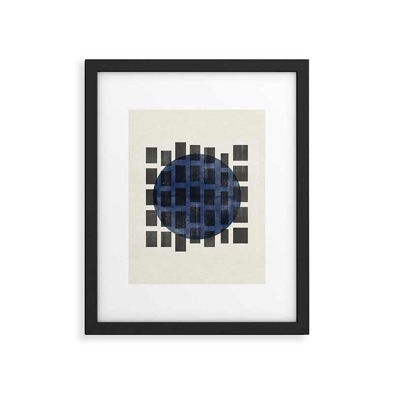 Minimalist Japandi Object Blue No.05 Framed Art Print Gallery Image 6