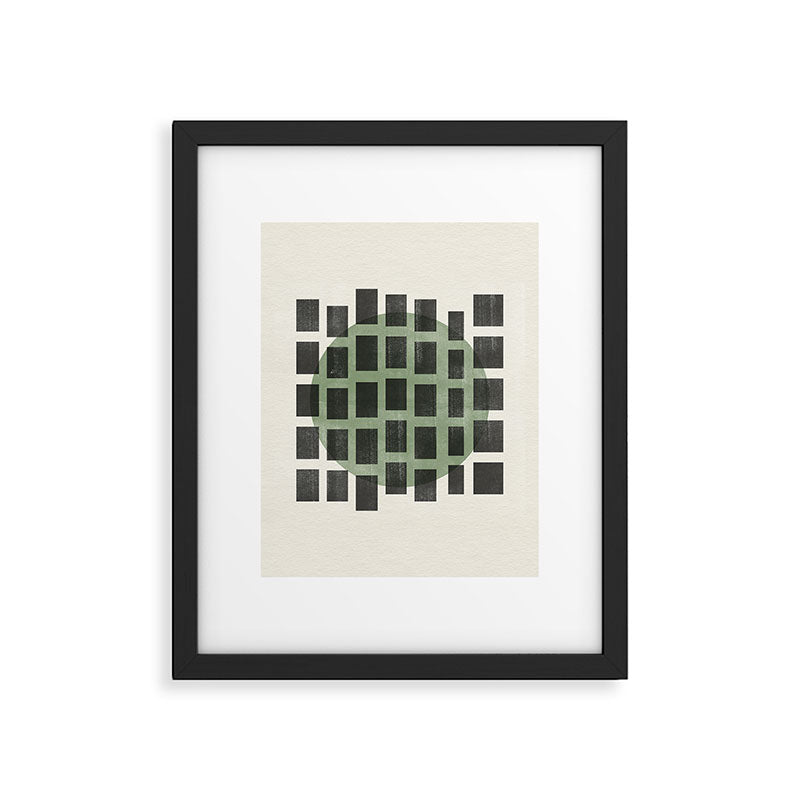 Minimalist Japandi Object Green No.04 Framed Art Print Gallery Image 4