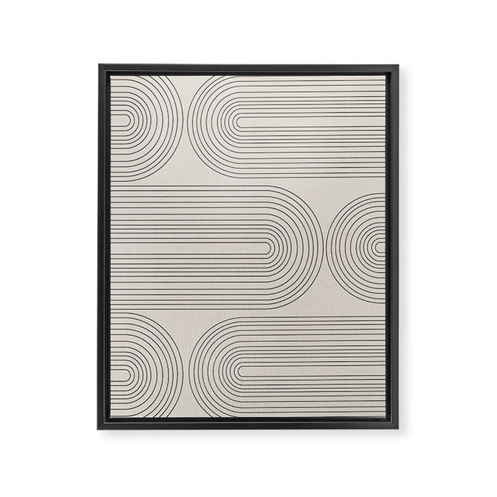 Minimalist, Line Art Modern Framed Canvas Print Gallery Image 1