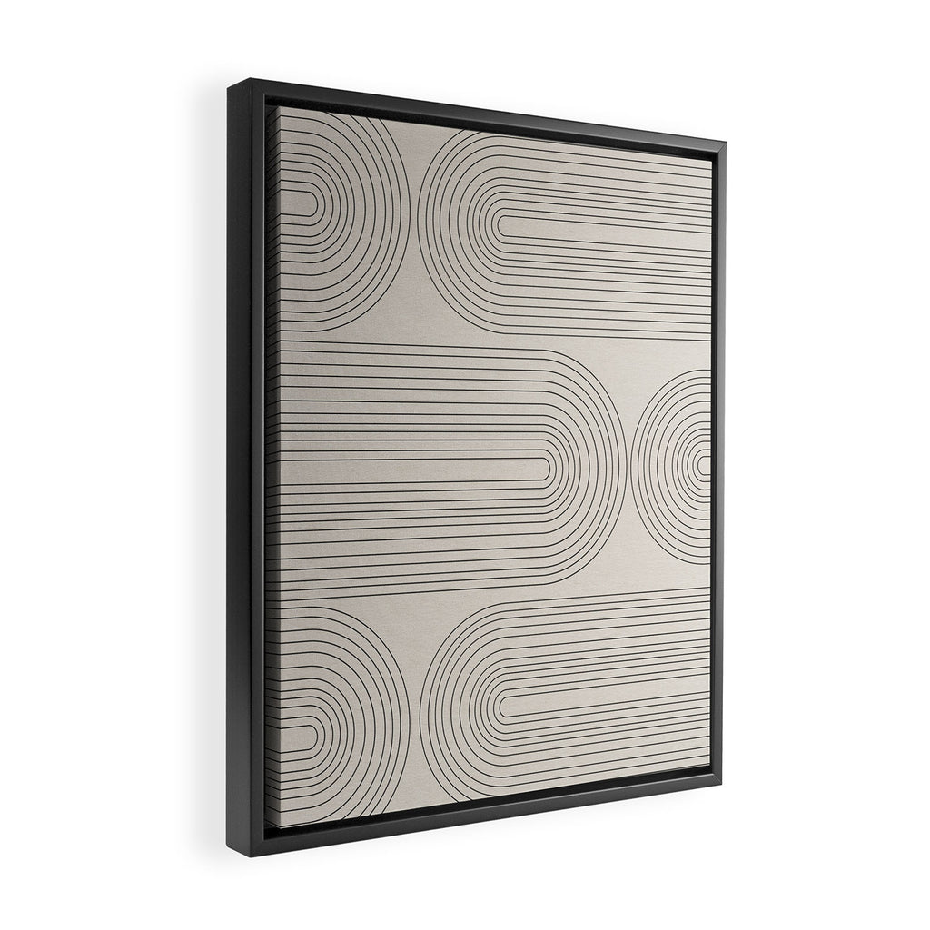 Minimalist, Line Art Modern Framed Canvas Print Gallery Image 2