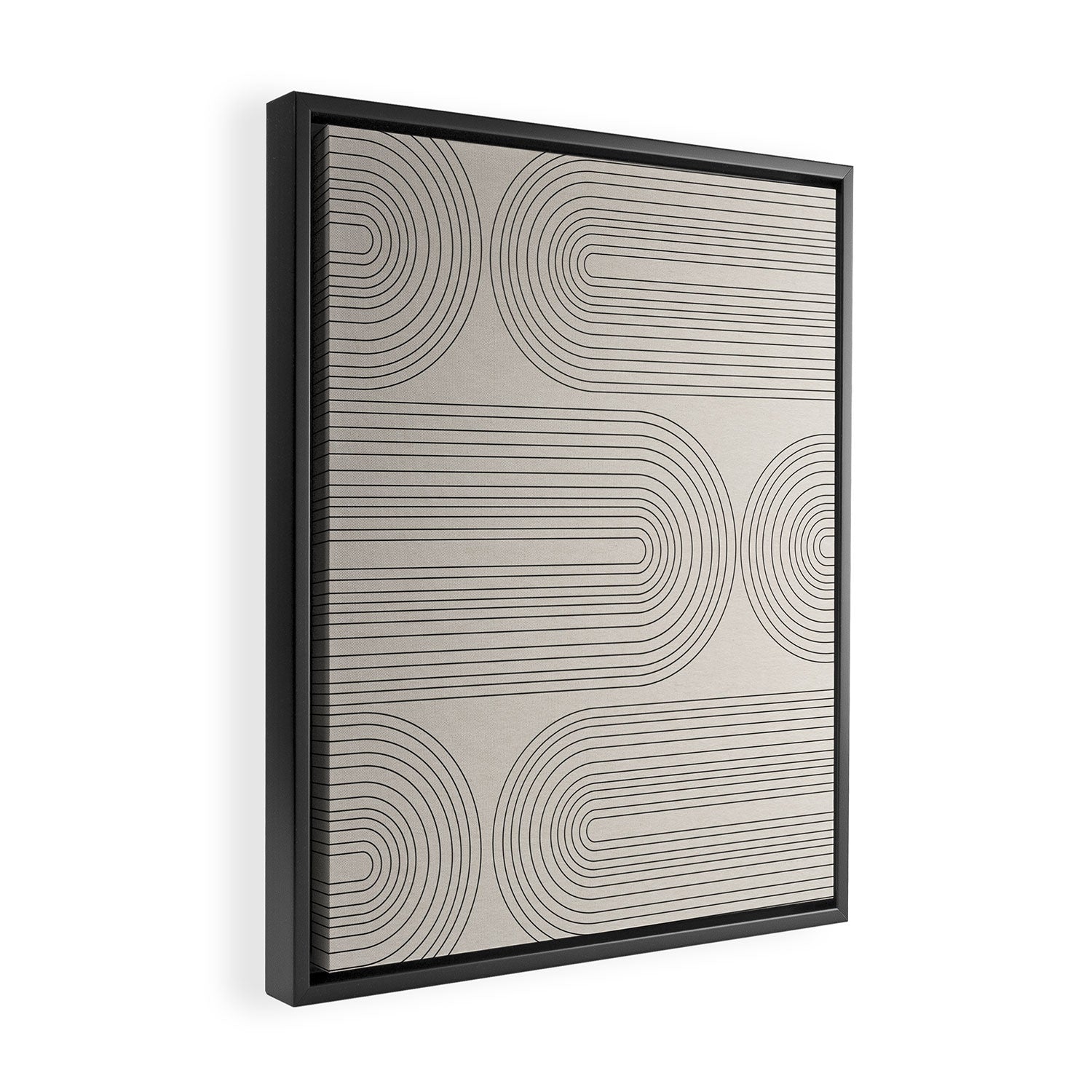 Minimalist, Line Art Modern Framed Canvas Print Gallery Image 2