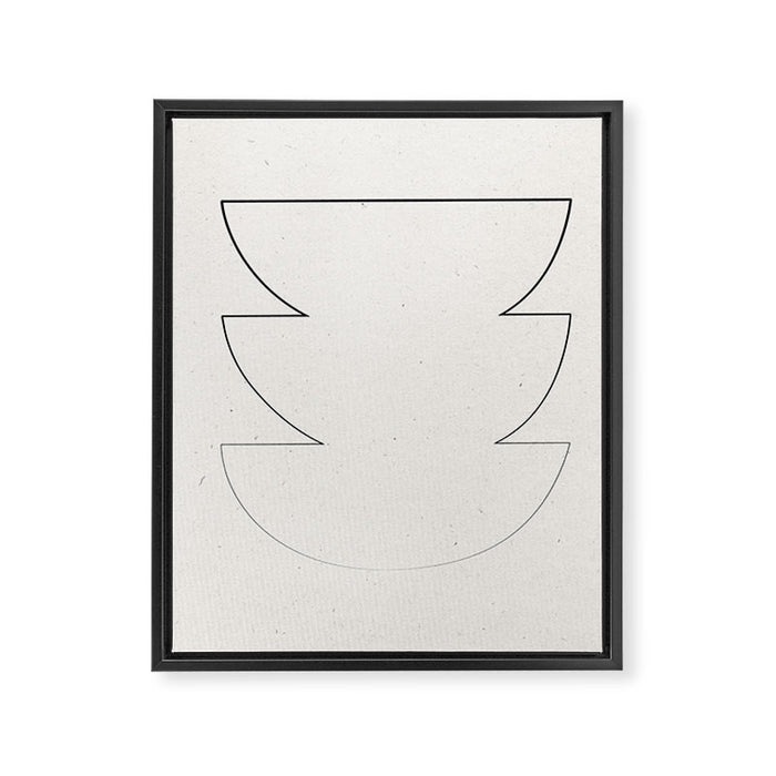 Minimalist Line Geometric Framed Canvas Print Gallery Image 1