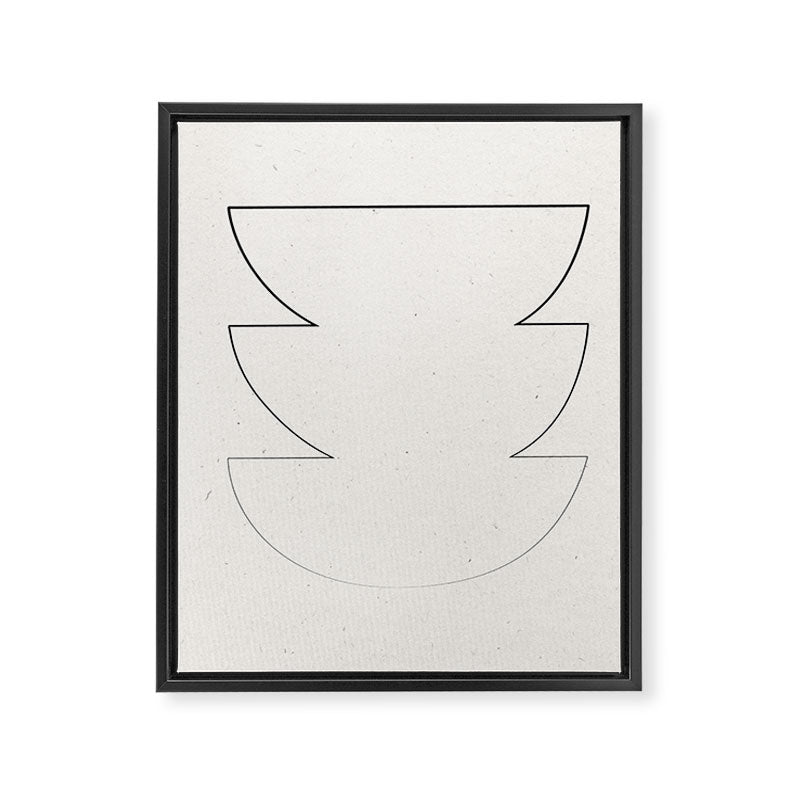 Minimalist Line Geometric Framed Canvas Print Gallery Image 6
