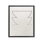 Minimalist Line Geometric Framed Canvas Print Gallery Image 6