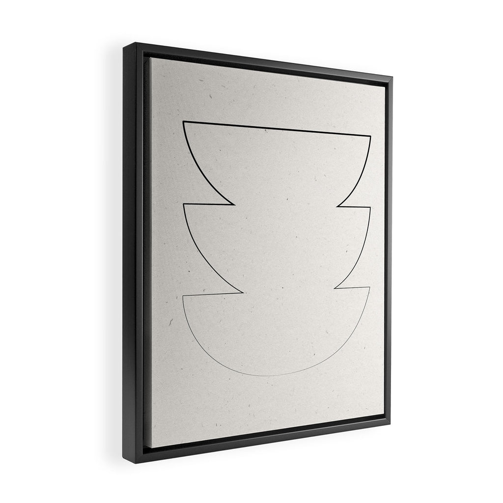 Minimalist Line Geometric Framed Canvas Print Gallery Image 2