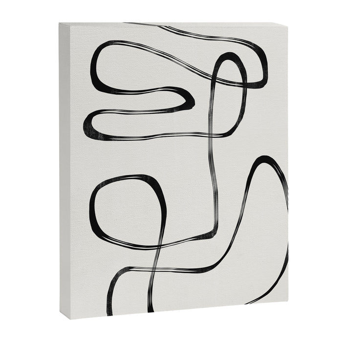 Minimalist One Line Modern Canvas Print Gallery Image 1