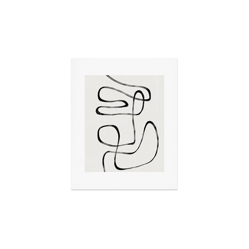 Minimalist One Line Modern Art Print Gallery Image 1