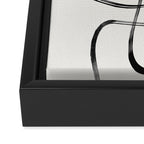 Minimalist One Line Modern Framed Canvas Print Gallery Image 3