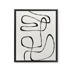 Minimalist One Line Modern Framed Canvas Print Gallery Image 6