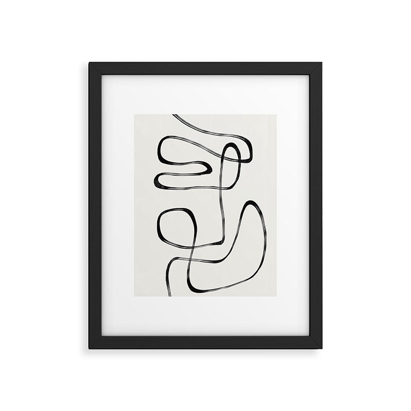 Minimalist One Line Modern Framed Art Print Gallery Image 5