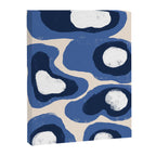 Modern Blue White Stains Canvas Print Gallery Image 6